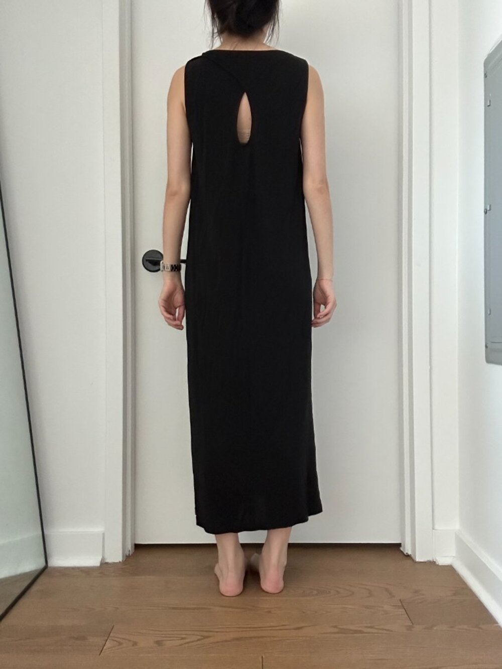 COS Black mesh maxi dress - Picture 2 of 3